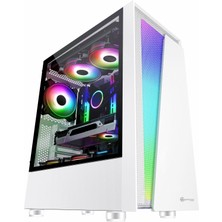 Performax Helix Beyaz Temp. Cam ARGB 4 x Fan 650W 80+ ATX Oyuncu Kasası