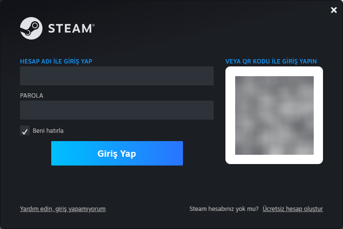 Yenilenen Steam PC Giriş Ekranı