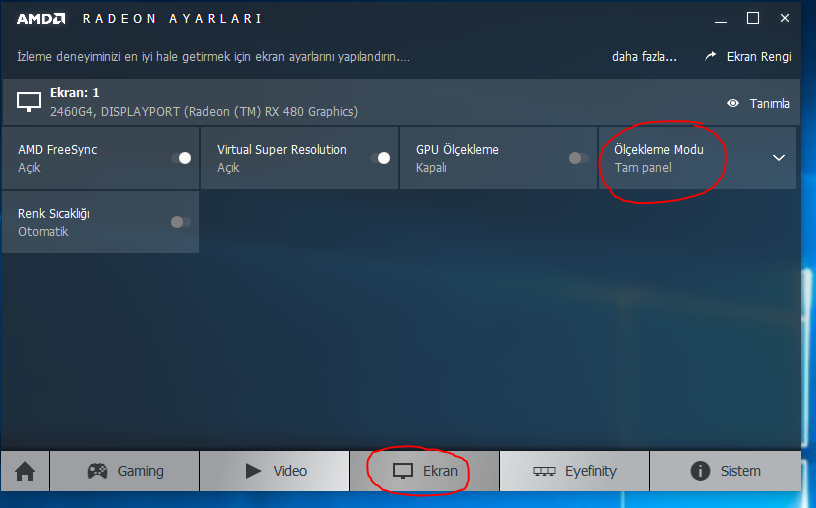CS:GO AMD Radeon Kartlarda 4:3 1024x768 Tam ekran çözümü (black border, fullscreen,)